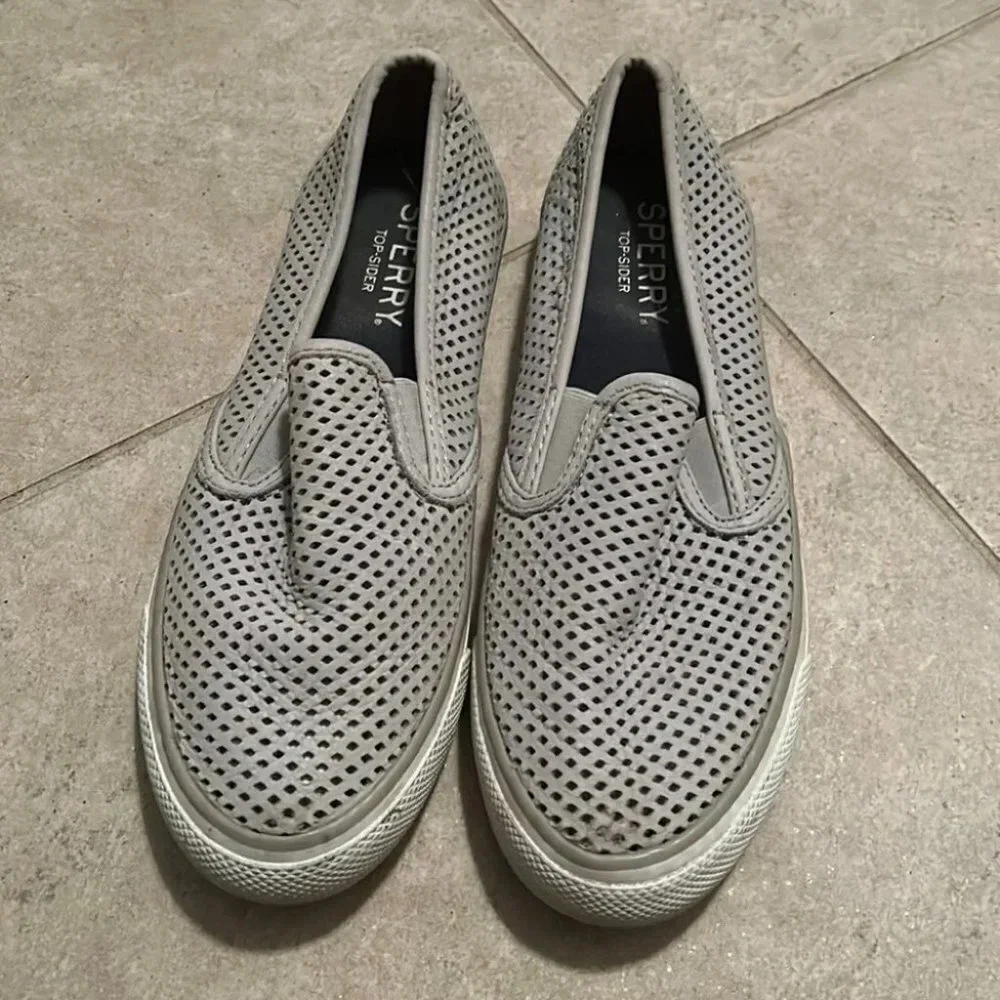 Gray Sperry Shoes